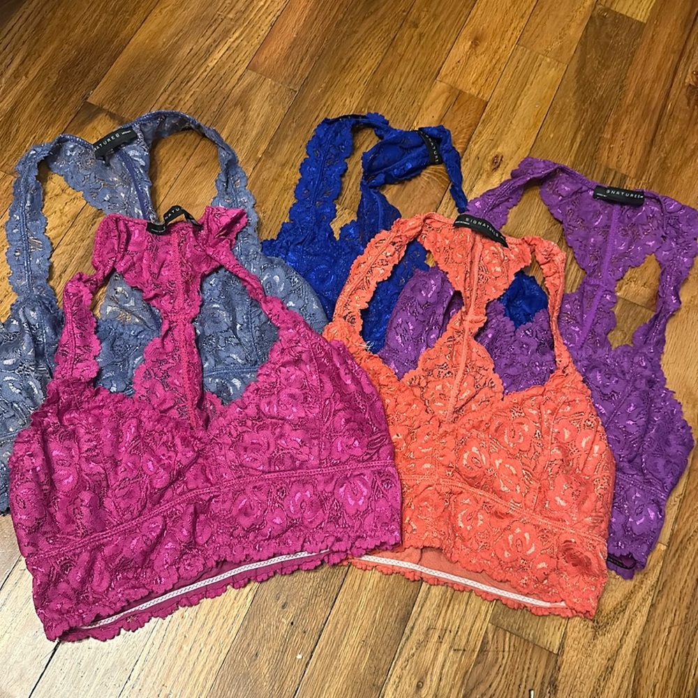 Lacy bralette set of 5